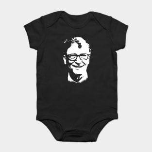 Bill Gates Portrait Baby Bodysuit